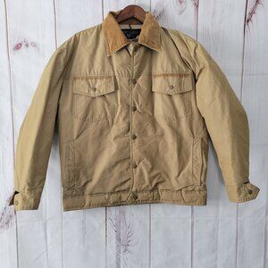 Vintage Tempco Goose Down Insulated Western Trucker Jacket w/ Corduroy Collar